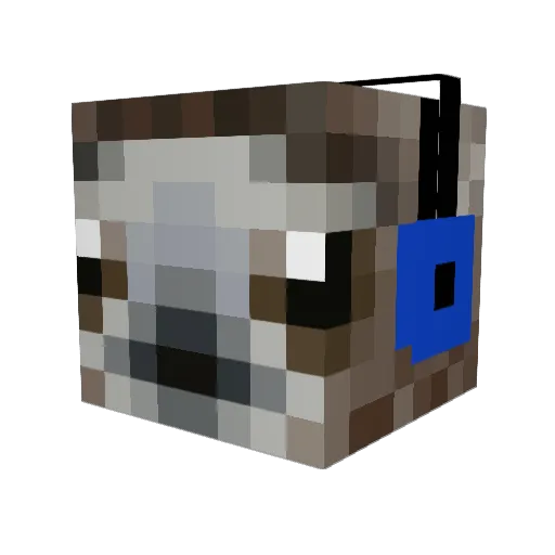 CaptainAtizmo Minecraft avatar head, 3D render