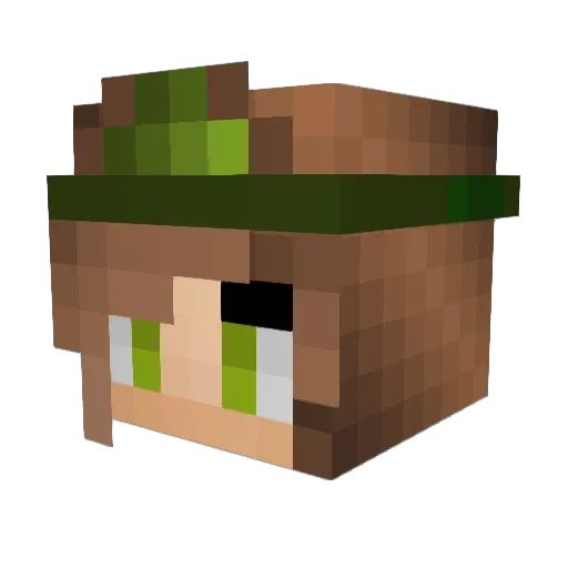 CaptainAtlantis Minecraft avatar head, 3D render
