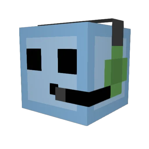 CaptainAwesomeAW Minecraft avatar head, 3D render