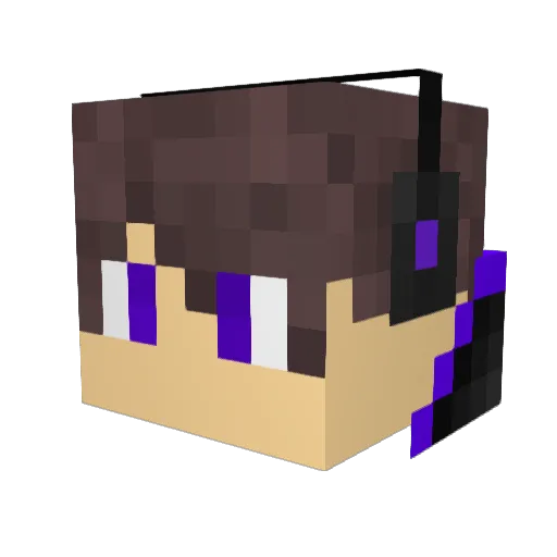 CaptainAwesomeX Minecraft avatar head, 3D render