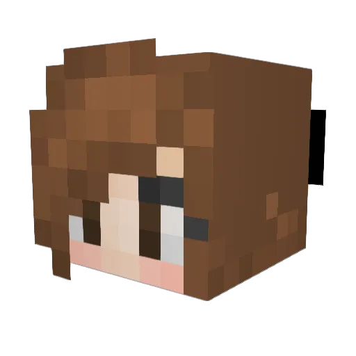 CaptainBeckles Minecraft avatar head, 3D render