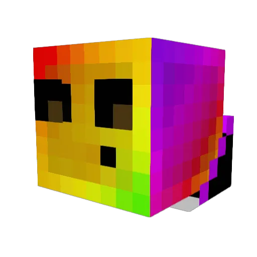 CaptainBin7 Minecraft avatar head, 3D render