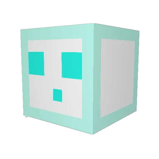 CaptainBlockAM Minecraft avatar head, 3D render