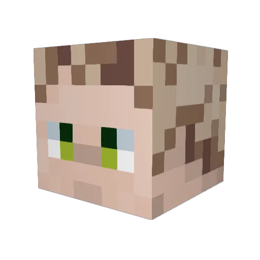 CaptainBluBlu Minecraft avatar head, 3D render