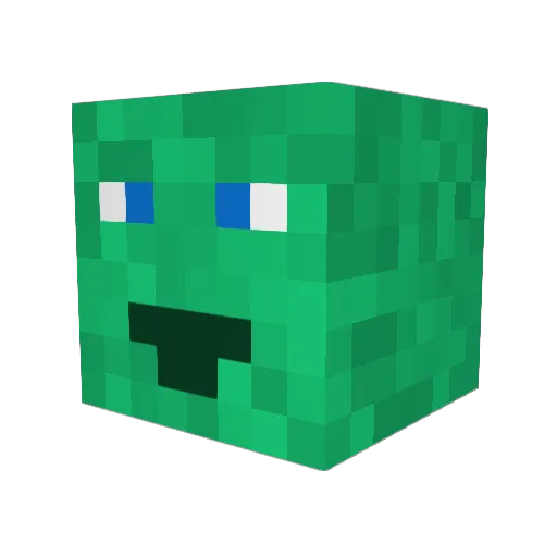 CaptainBronto Minecraft avatar head, 3D render
