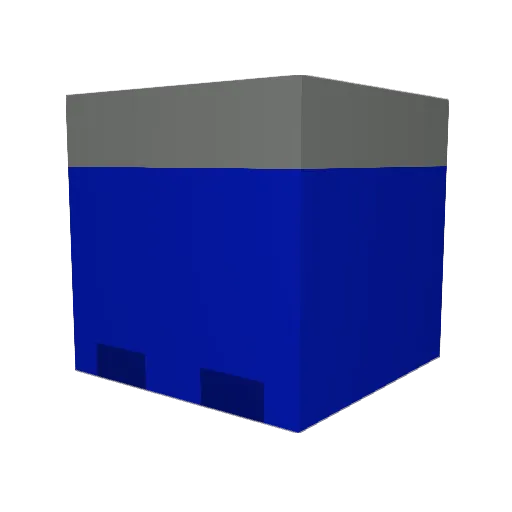 CaptainBruse Minecraft avatar head, 3D render