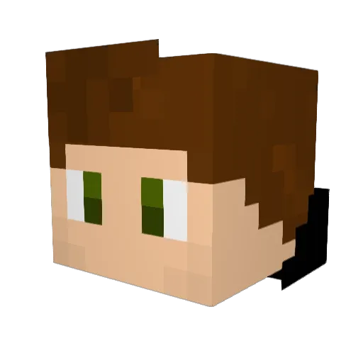 CaptainC0ffee Minecraft avatar head, 3D render