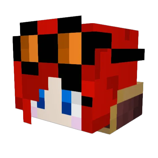 CaptainCarnage53 Minecraft avatar head, 3D render