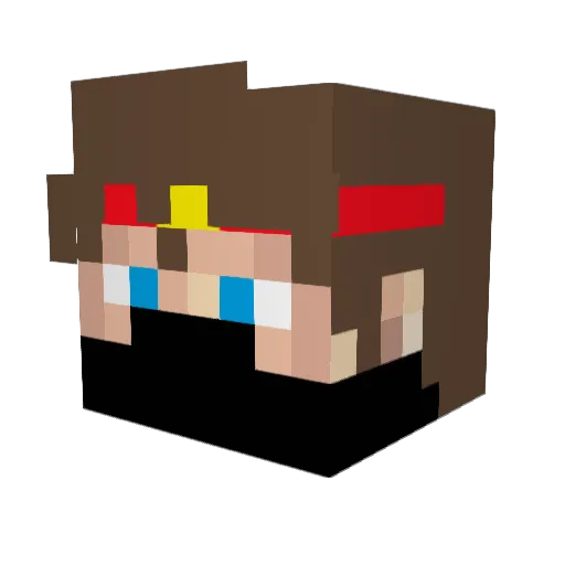 CaptainCheetah1 Minecraft avatar head, 3D render