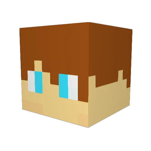 CaptainChief25 Minecraft avatar head, 3D render