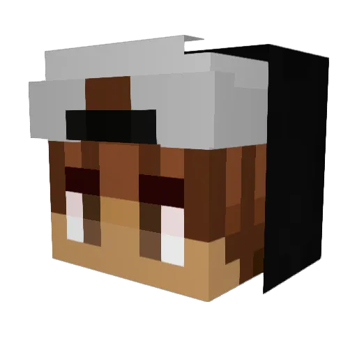 CaptainClone1 Minecraft avatar head, 3D render
