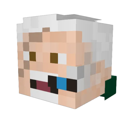 CaptainCobten89 Minecraft avatar head, 3D render