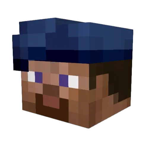CaptainCody15 Minecraft avatar head, 3D render