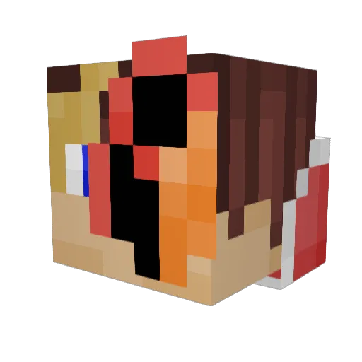 CaptainCola25 Minecraft avatar head, 3D render
