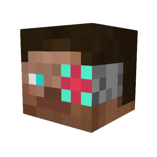 CaptainCookieJZ Minecraft avatar head, 3D render