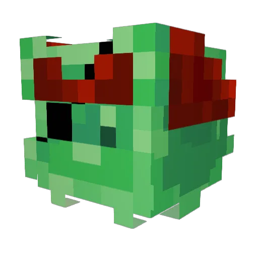 CaptainCookie_ Minecraft avatar head, 3D render
