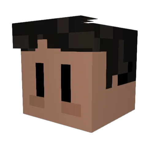 CaptainCool8888 Minecraft avatar head, 3D render