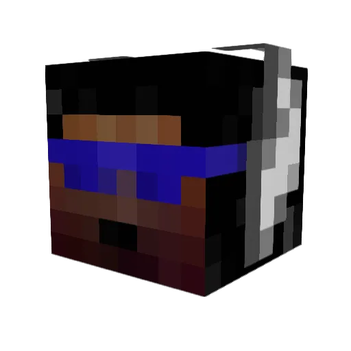CaptainCrazyH20 Minecraft avatar head, 3D render