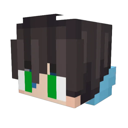 CaptainDY10 Minecraft avatar head, 3D render