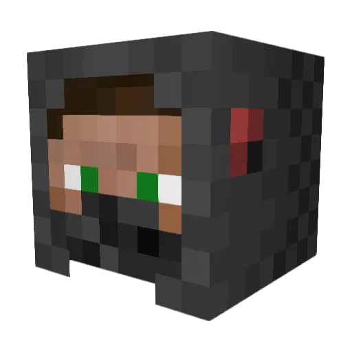 CaptainDabkhglas Minecraft avatar head, 3D render