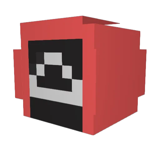 CaptainDandi Minecraft avatar head, 3D render