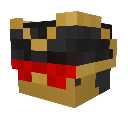 CaptainDex Minecraft avatar head, 3D render