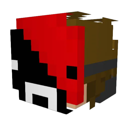 CaptainDigMorgan Minecraft avatar head, 3D render
