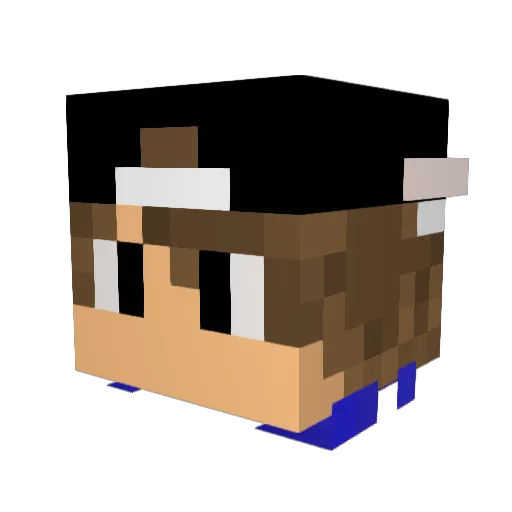CaptainDrenthe Minecraft avatar head, 3D render
