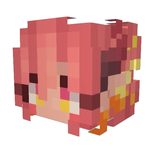 CaptainEclypse Minecraft avatar head, 3D render