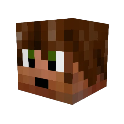 CaptainEnergy Minecraft avatar head, 3D render