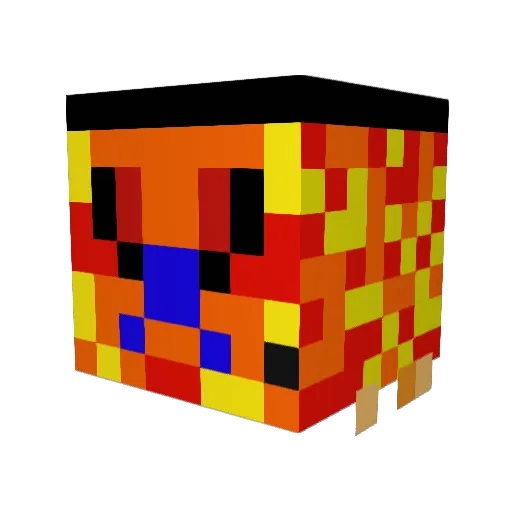 CaptainEvy Minecraft avatar head, 3D render