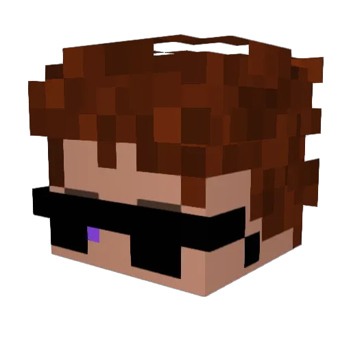 CaptainFalse652 Minecraft avatar head, 3D render