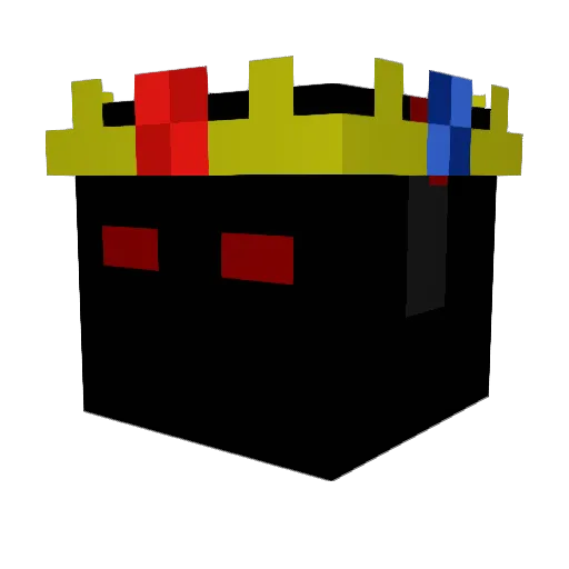 CaptainFireRo Minecraft avatar head, 3D render