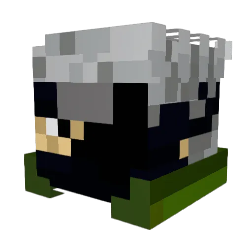 CaptainFox04 Minecraft avatar head, 3D render