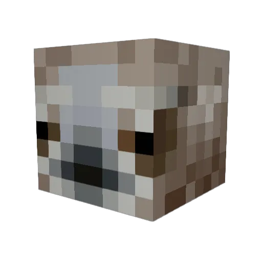 CaptainGabbro Minecraft avatar head, 3D render