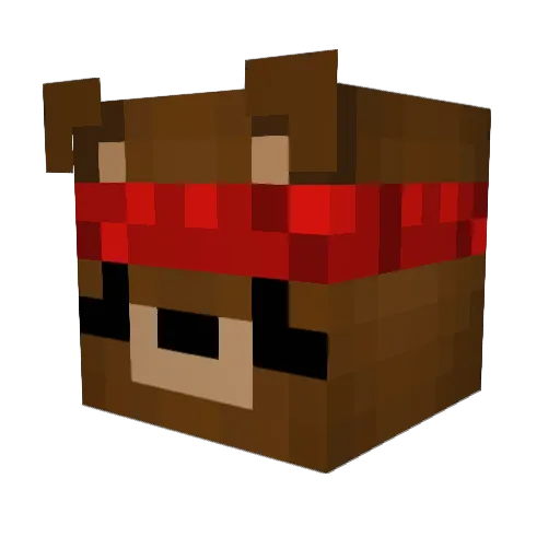 CaptainGeneral1 Minecraft avatar head, 3D render