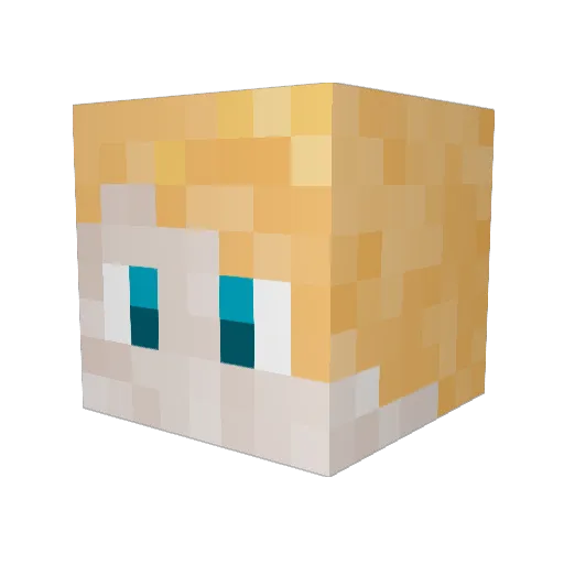 CaptainGermany6 Minecraft avatar head, 3D render
