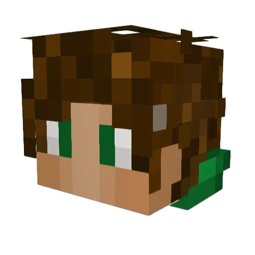 CaptainGoliat Minecraft avatar head, 3D render