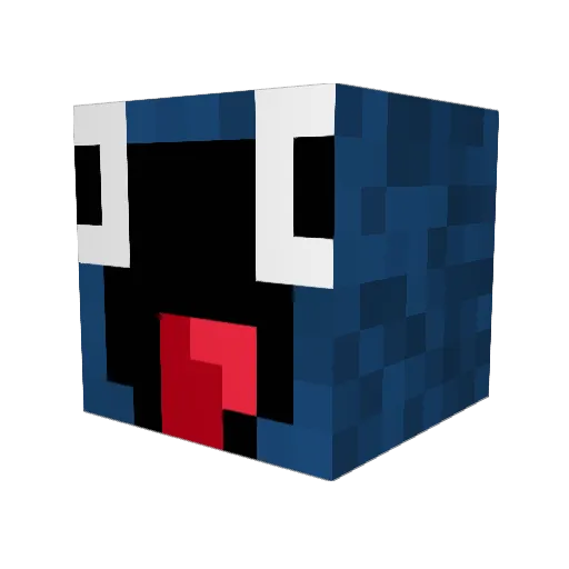 CaptainHeroBrot Minecraft avatar head, 3D render