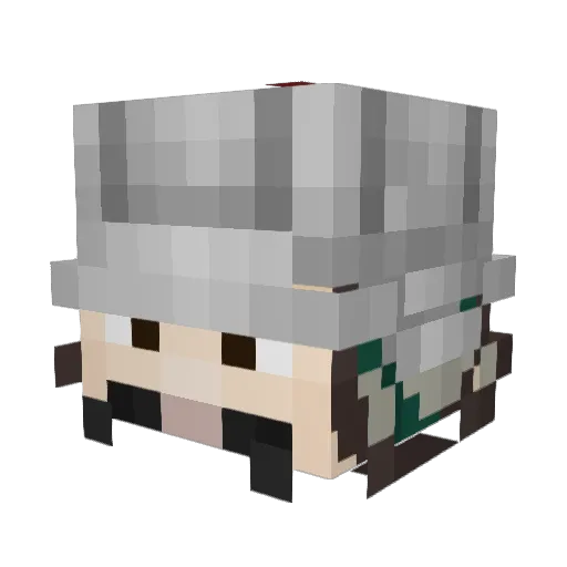 CaptainHowdy499 Minecraft avatar head, 3D render