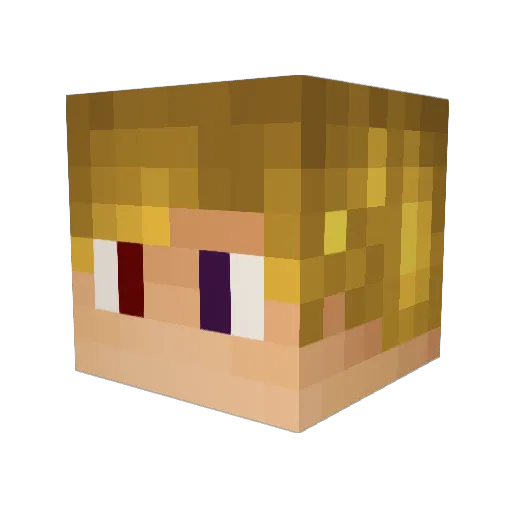 CaptainIan626 Minecraft avatar head, 3D render