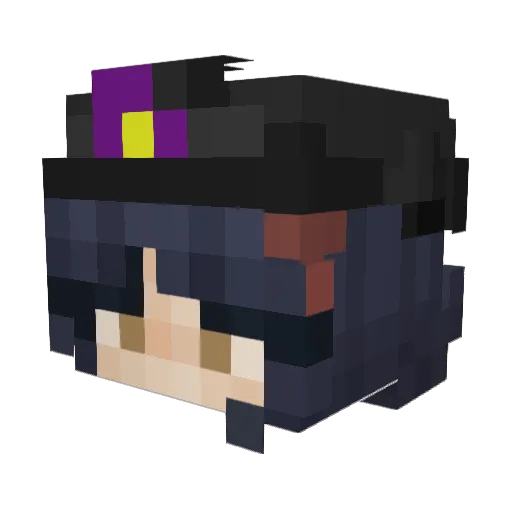 CaptainJ4xx Minecraft avatar head, 3D render