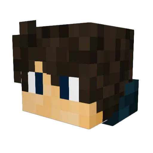 CaptainJack0618 Minecraft avatar head, 3D render