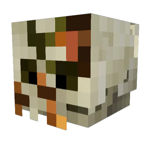 CaptainJavelin Minecraft avatar head, 3D render