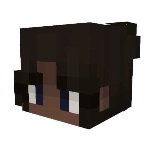 CaptainJeferds Minecraft avatar head, 3D render