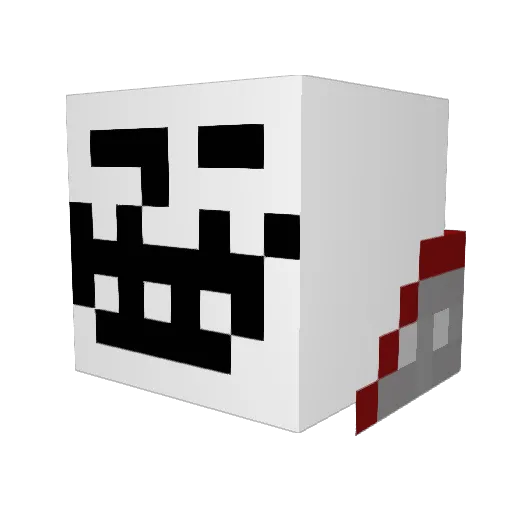CaptainJenin Minecraft avatar head, 3D render