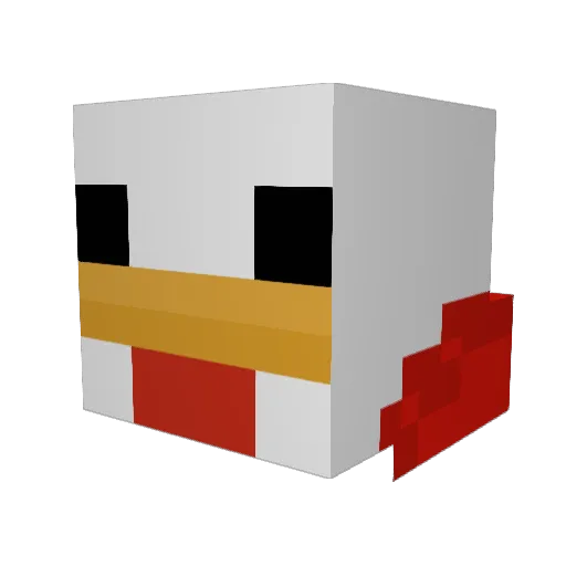 CaptainJoJog Minecraft avatar head, 3D render