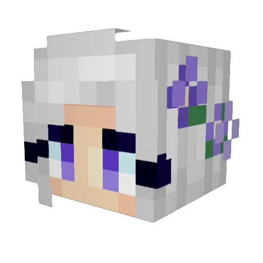 CaptainJu11 Minecraft avatar head, 3D render