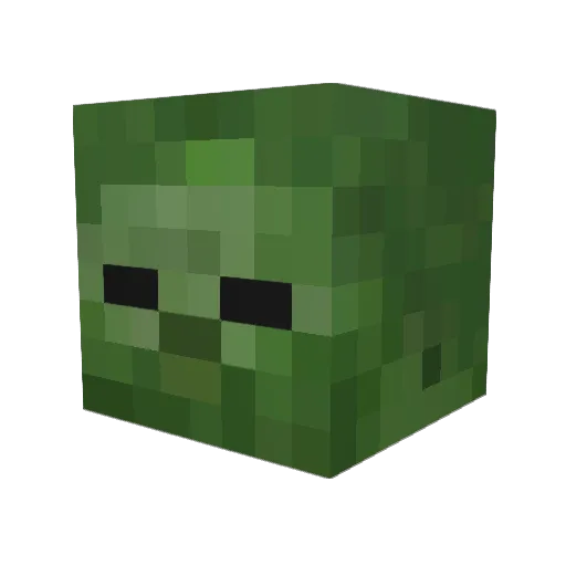 CaptainKas Minecraft avatar head, 3D render