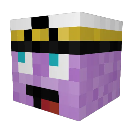 CaptainKoal Minecraft avatar head, 3D render